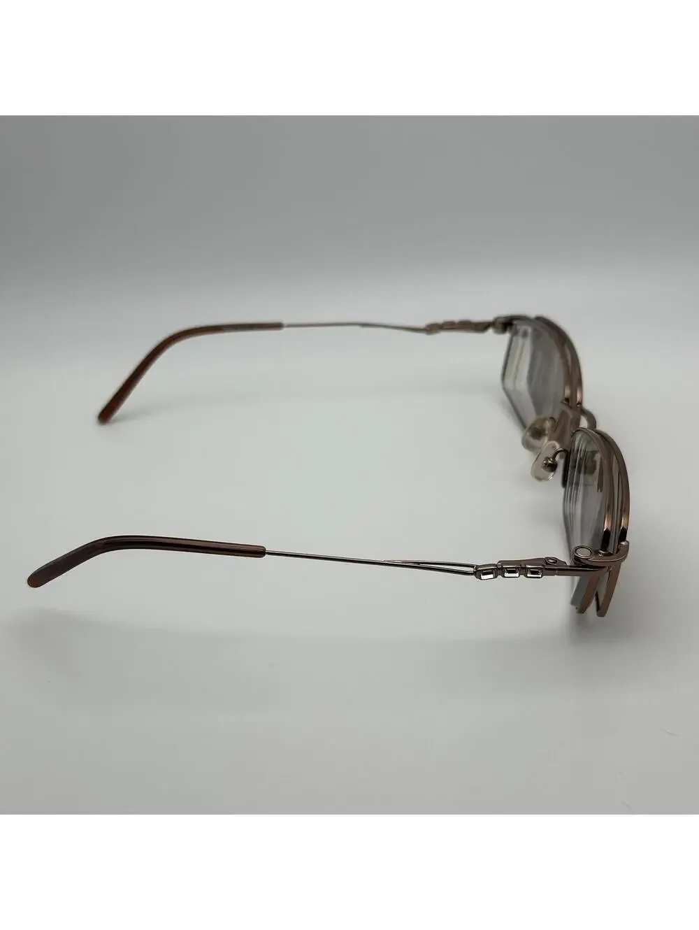 Takumi Rectangular Metal Prescription Glasses Frame with Clip-On Sunglasses